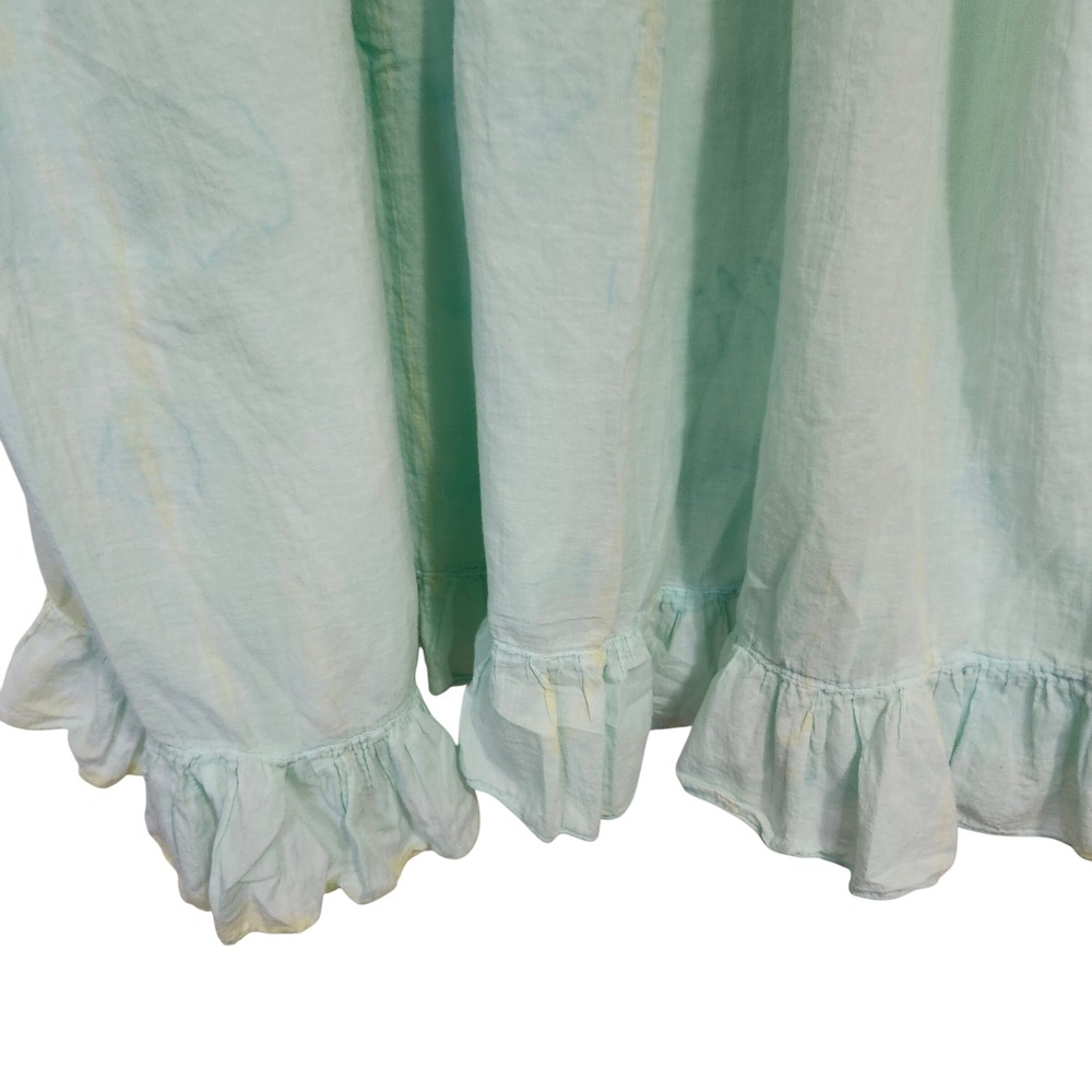 Soft Surroundings Light Aqua Green Crinkle Tunic Dress - Picture 6 of 9